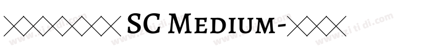 苹方字体下载 SC Medium字体转换